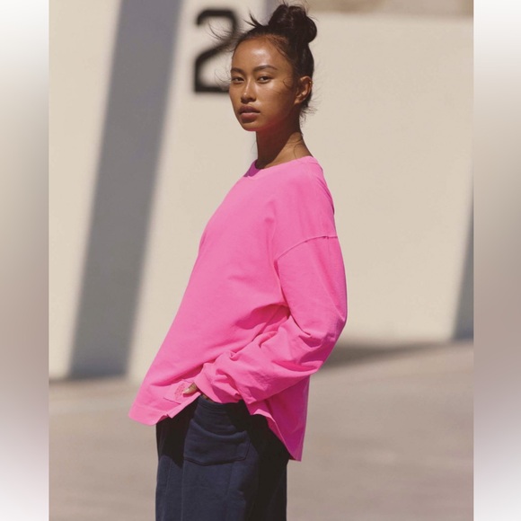 NEW Free People x FP Movement Hustle Layer in Pink - Picture 3 of 15